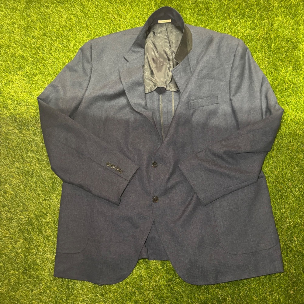 Peter Millar Mens 54T Navy Blue 100% Wool Hopsack Blazer Sport Coat Canada
